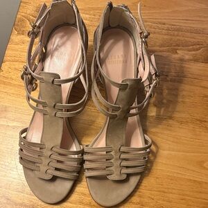 Stuart Weitzman Women's Taupe Strappy Sandals
